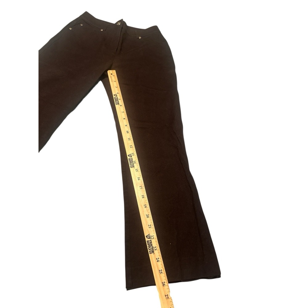 St John Sport Women's Trousers Pant Jean Size 2 Chocolate Brown Designer Logo - Picture 4 of 9